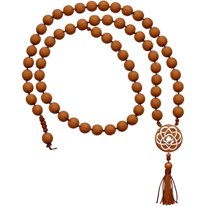 Prayer Beads white Rudraksha emoji