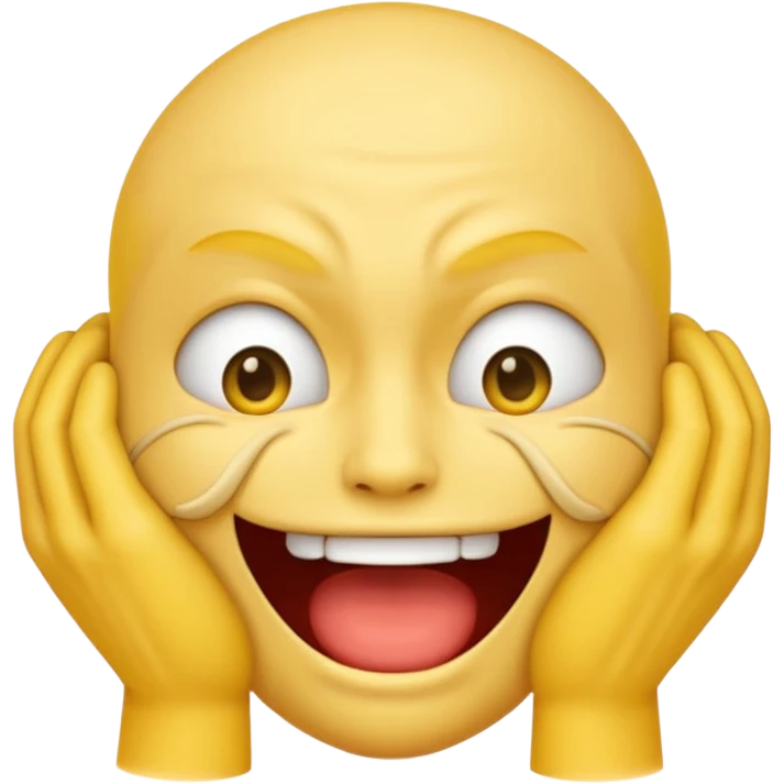 An emoji strangling itself emoji