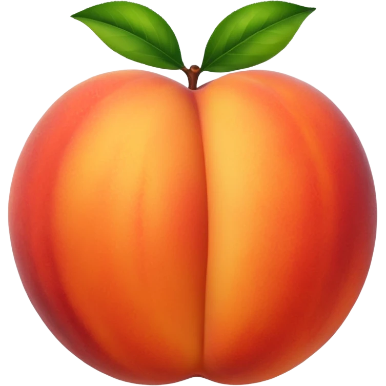 Juicy peach emoji