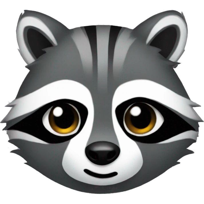 raccoon with a emo hair cut emoji