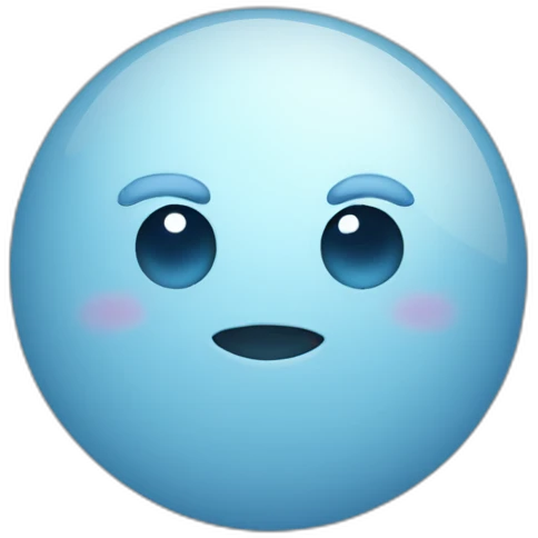 Lune bleu emoji