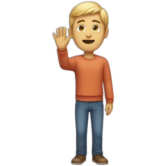 Man emoji with his hand activity  emoji