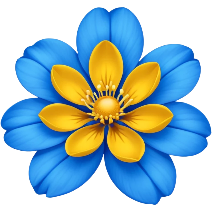 Blue flower emoji emoji