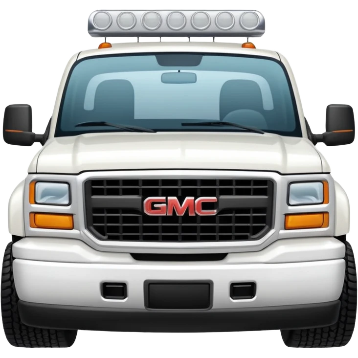 white gmc truck 4 door emoji