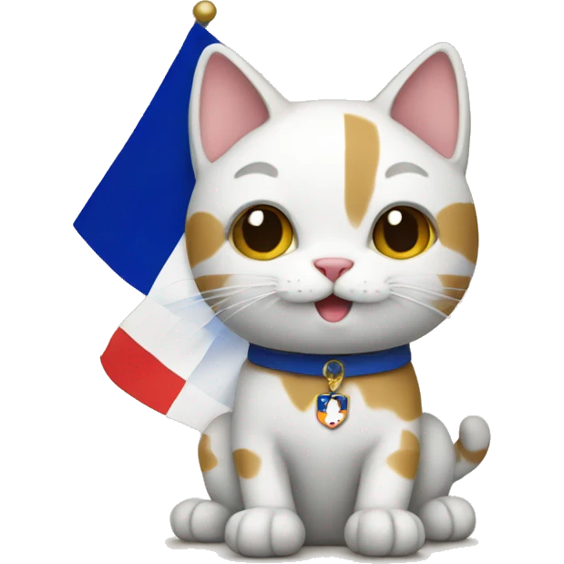cat with franch flag emoji