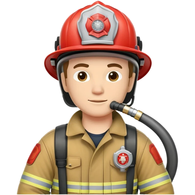 Firefighter with hose emoji