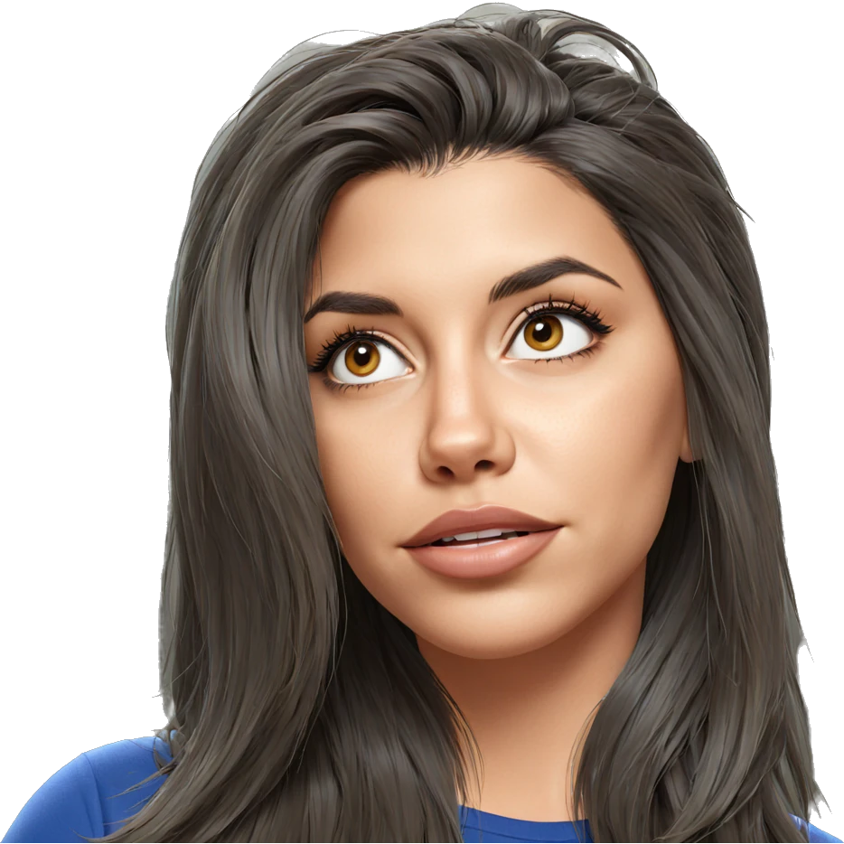 realistic portrait of girl emoji