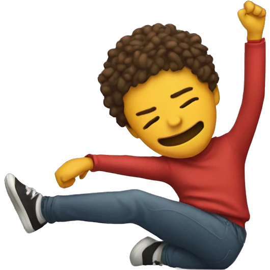 Someone doing a dab emoji