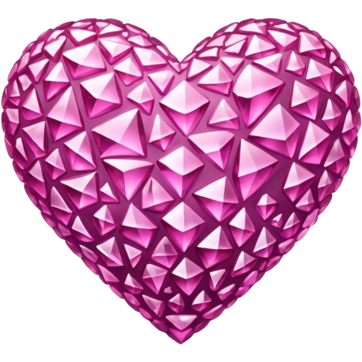Pink crystals heart upsidedown  emoji