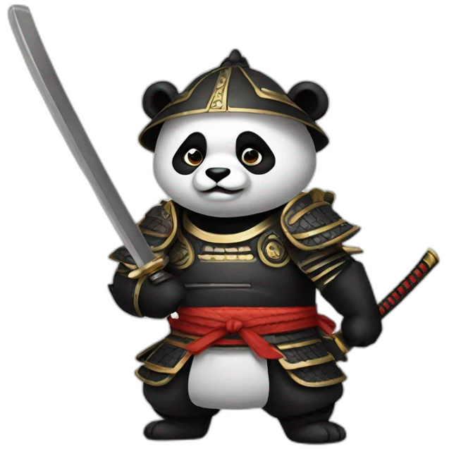Panda Samurai emoji