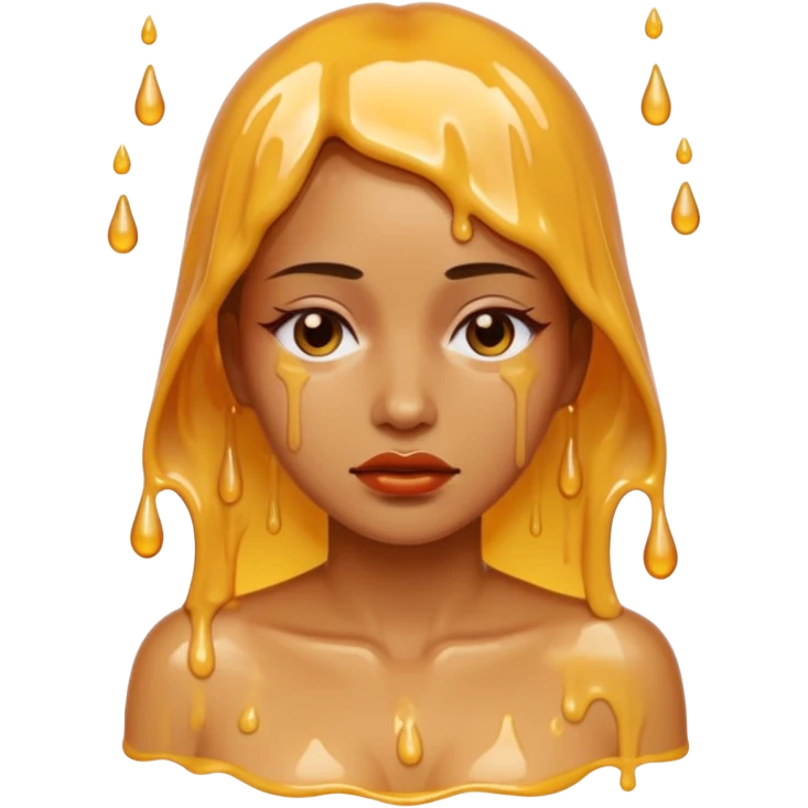 Woman dripping hot wax onto her own skin, controlled pain, ceremonial atmosphere emoji