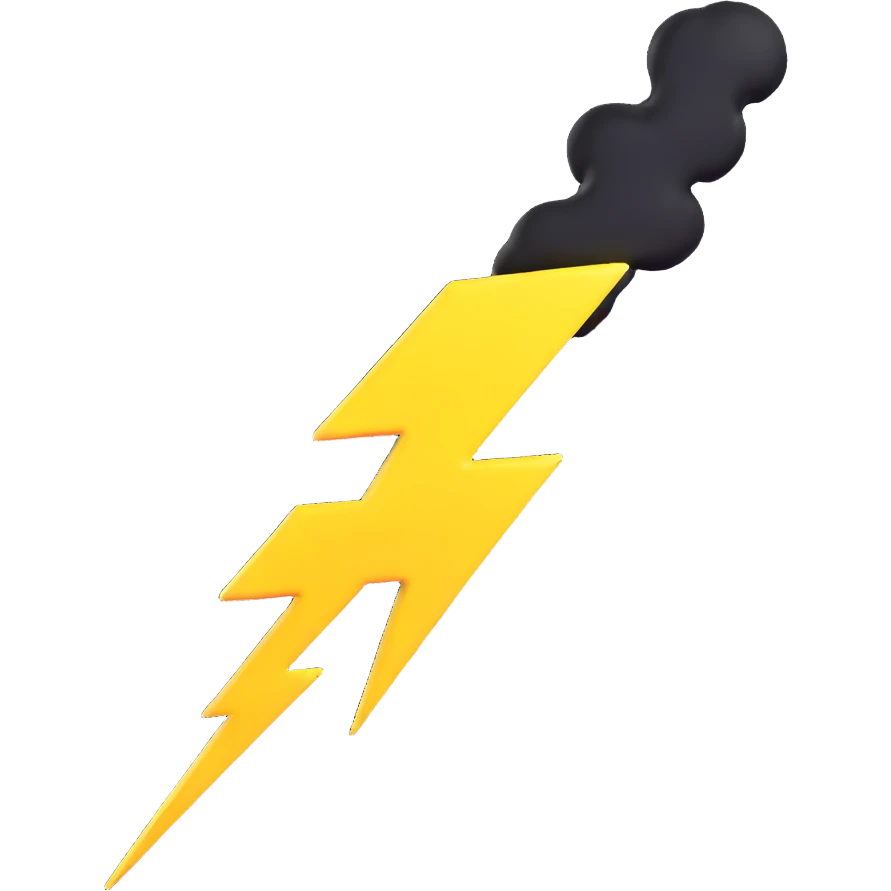 lightning bolt emoji