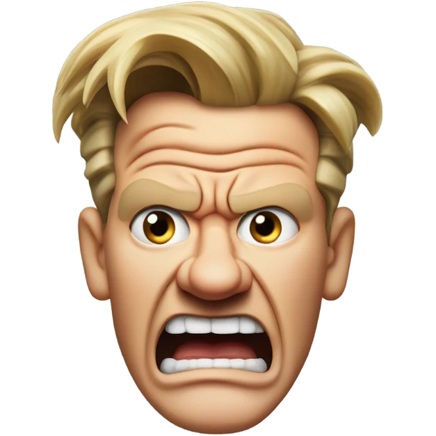 Yes chef using a picture of Gordon Ramsey looking extremely mad emoji