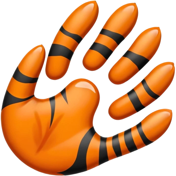 horanghae tiger paw that bent a little  emoji