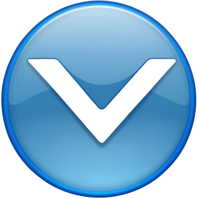 Verified just blue color tick mark with tranparent bg emoji