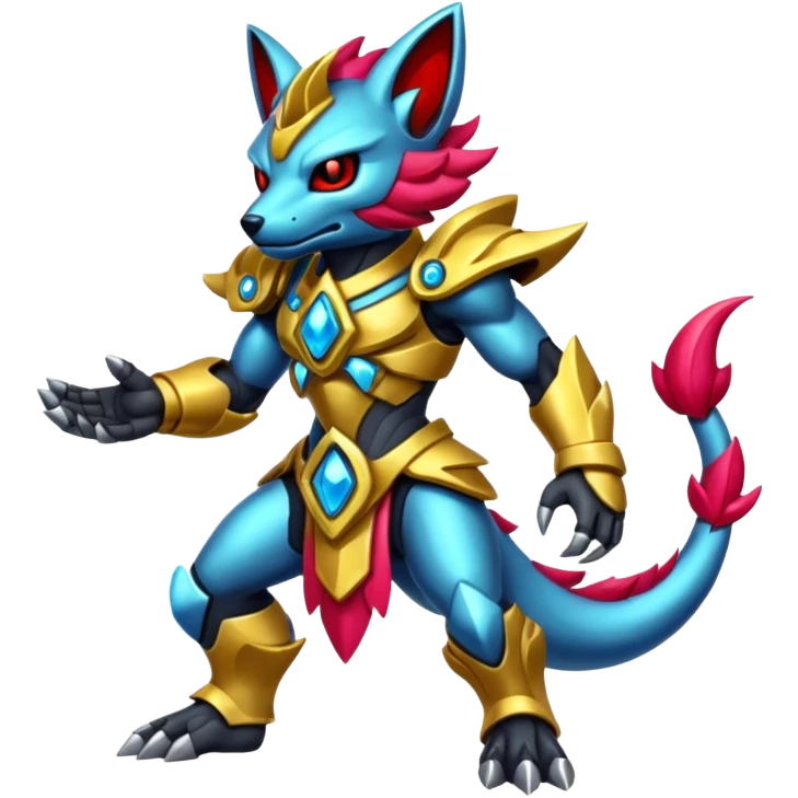Protogen-Fakémon-Pokémon-creature-fusion (full body) emoji