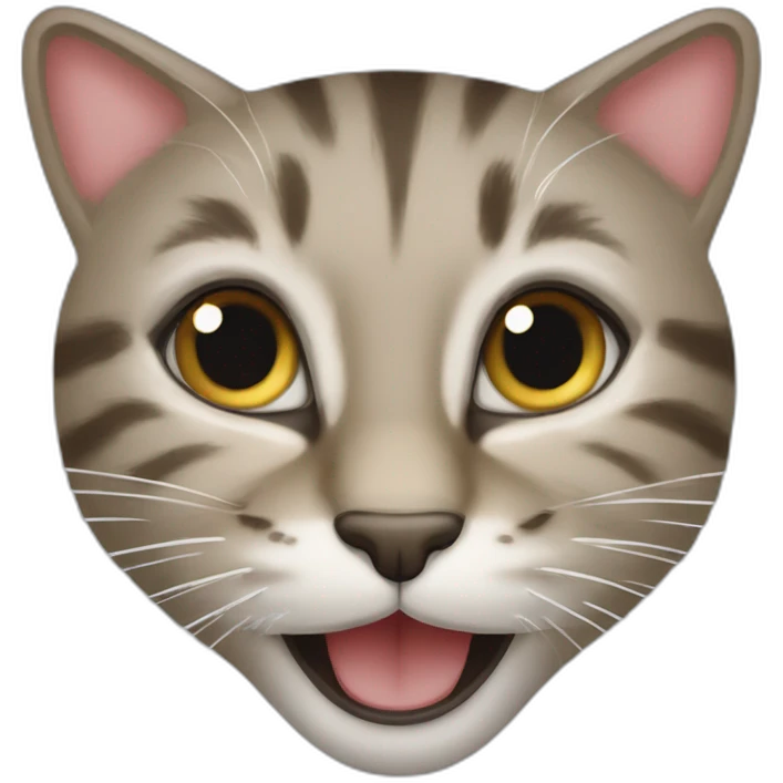 Une chatte se fesant arroser de dentifrice emoji
