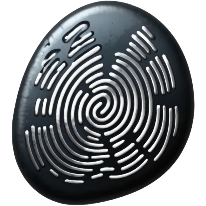 finger print on ink emoji