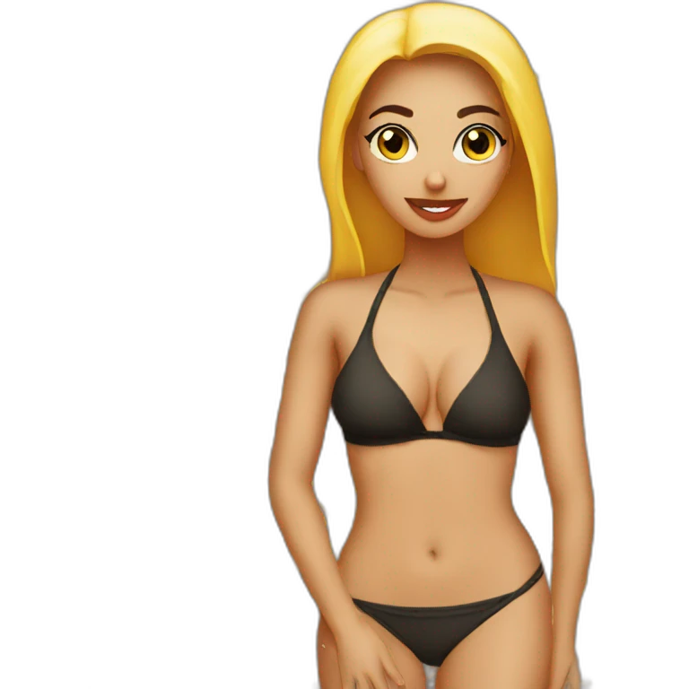 arabic woman wearing bikini emoji