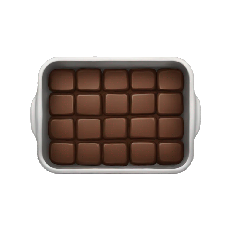Pan full of brownies emoji