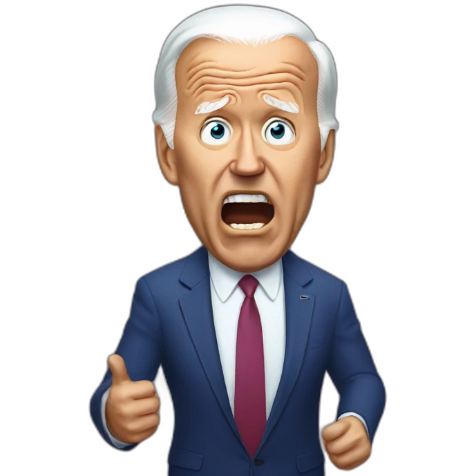 Joe Biden scared emoji