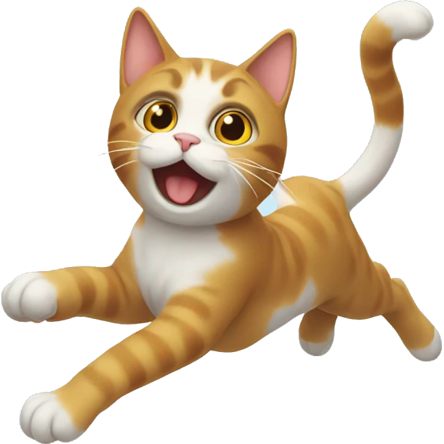 Flying cat emoji