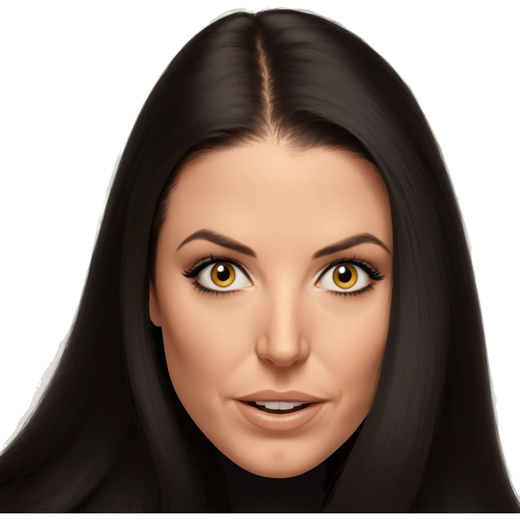 smiling girl with grey eyes emoji