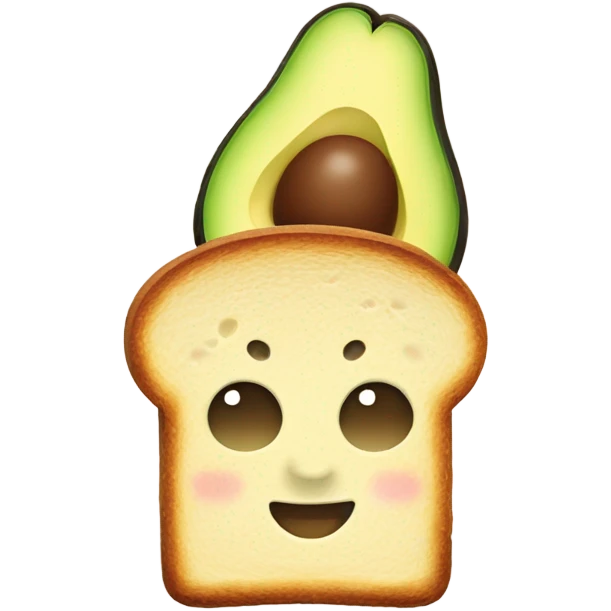 toast with avocado  emoji