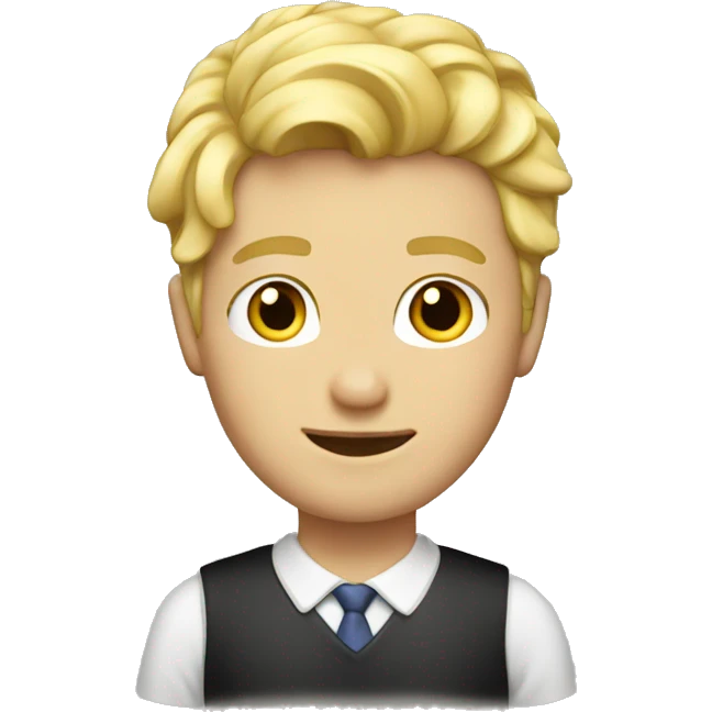 boys school blond hair  emoji
