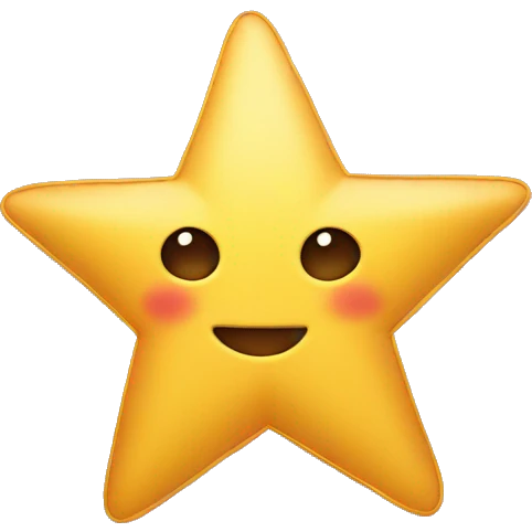 Star with ribbon emoji