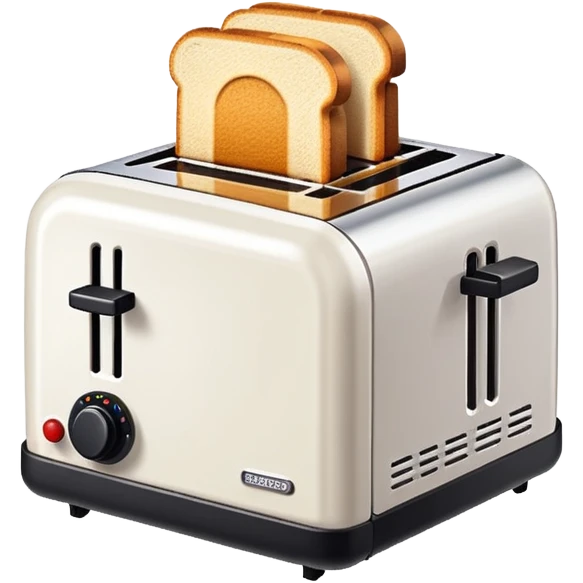A pixel art emoji of a toaster, rendered in a retro 8-bit style with simple, bold colors. emoji