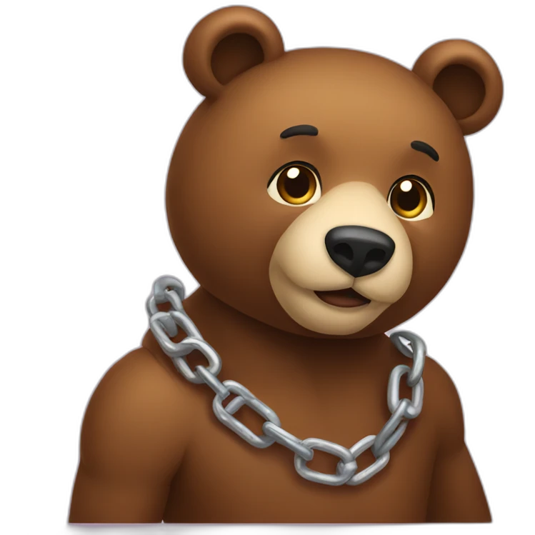 Bear chain emoji