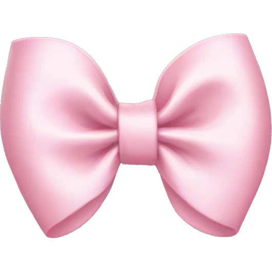 Light pink bows emoji