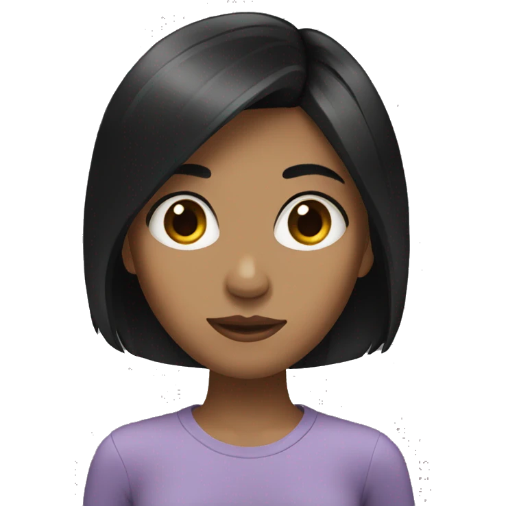 girl with black hair  emoji