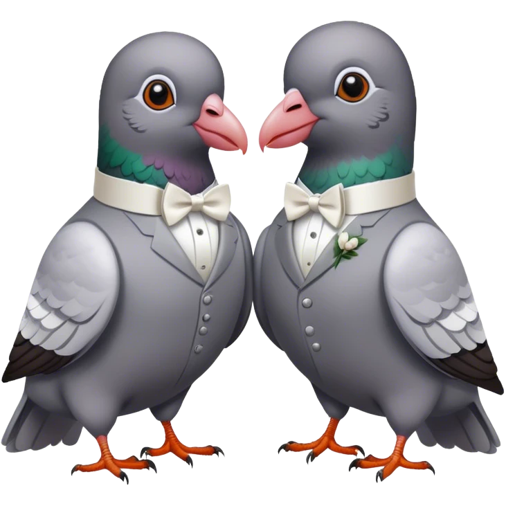 pigeon wedding emoji