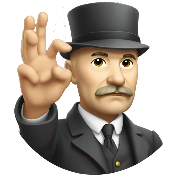 lenin with hand emoji