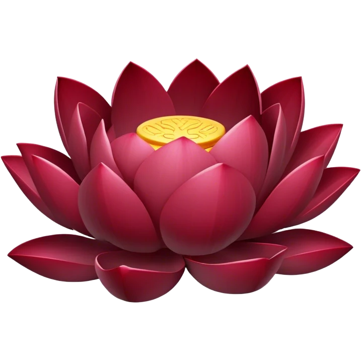 Lotus burgundy emoji
