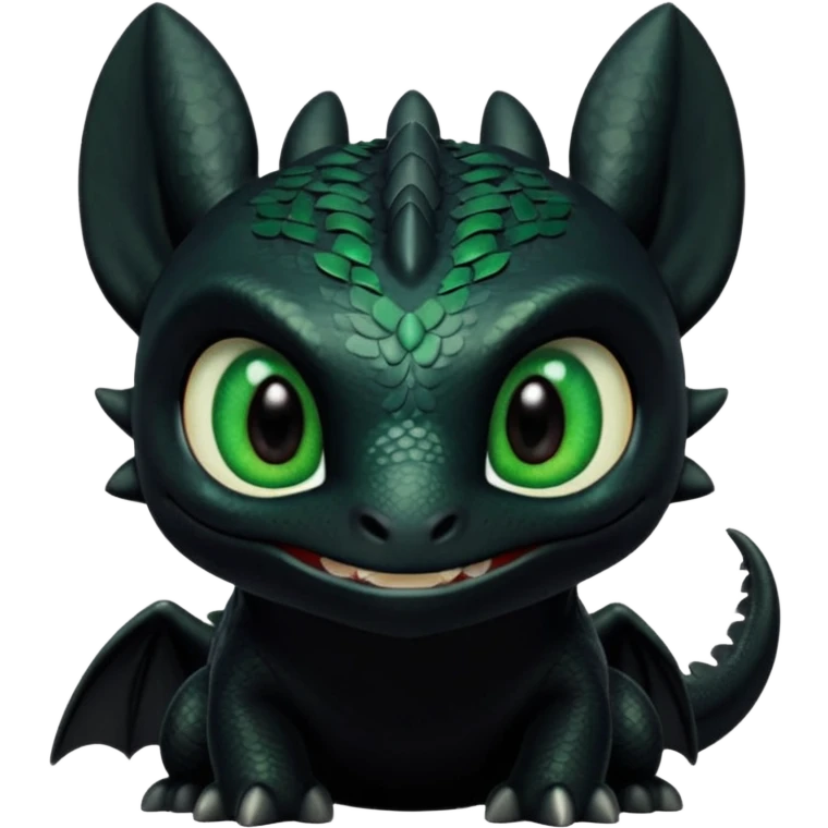 Toothless from how to train your Dragon ￼ emoji