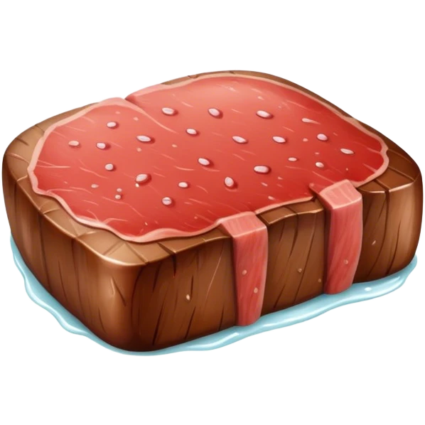 Fat juicy and wet steak emoji