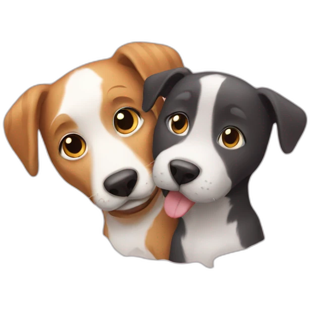 cat and dog best friends emoji