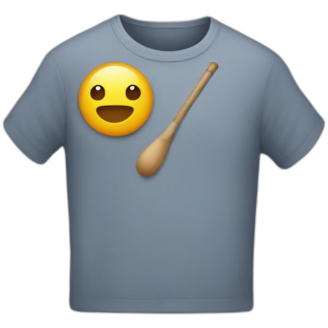 t shirt with staff emoji