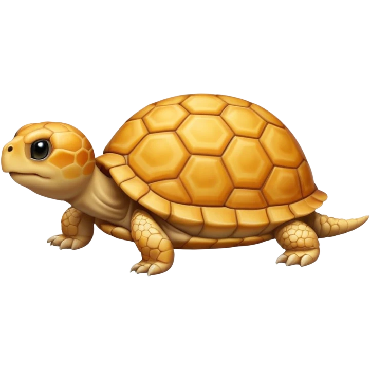 A young very small yellow tortoise emoji
