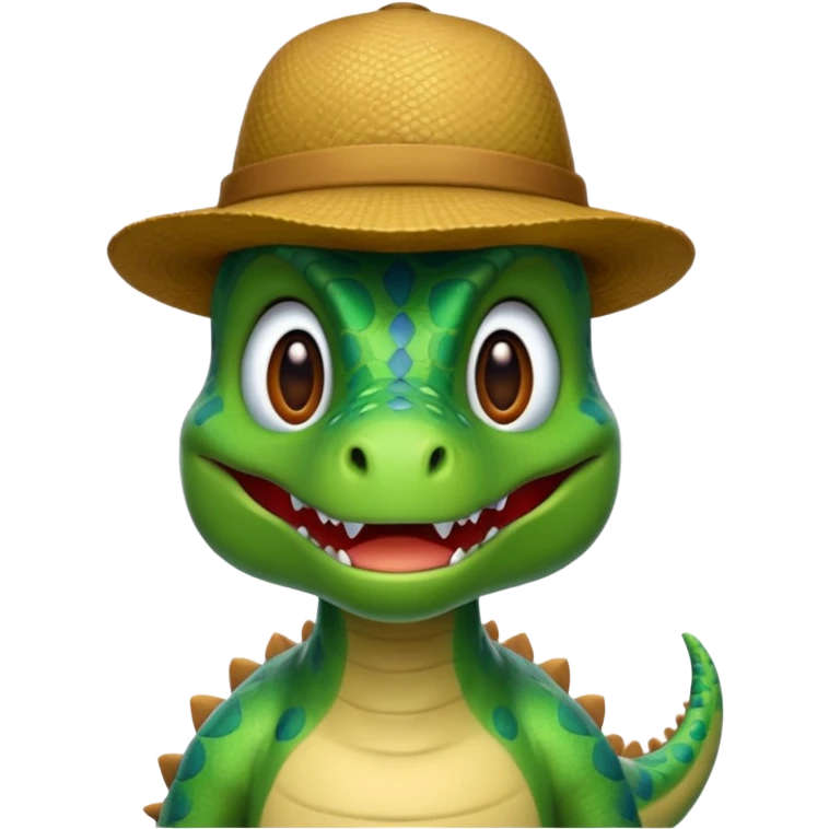 دينصور يرتدي قوبع emoji