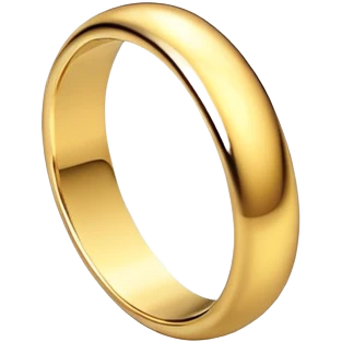 Gold ring  emoji