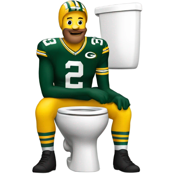 Packers fan toilet emoji