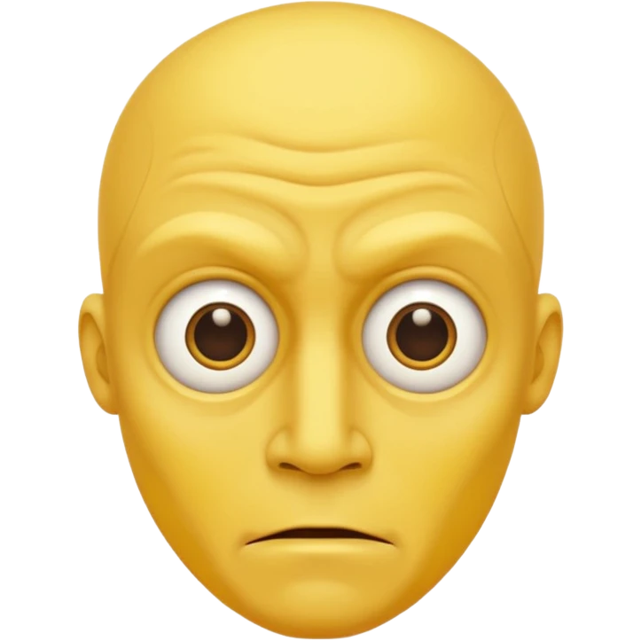 Bog eyed yellow man dealing like a moron emoji