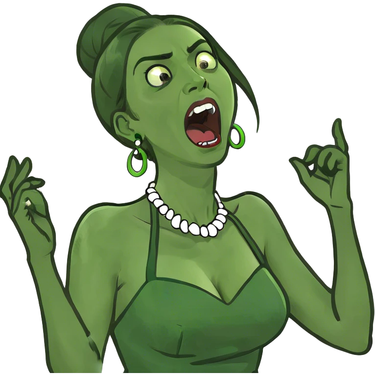 woman screaming and grabbing her neck emoji