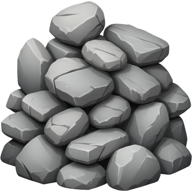 generate realistic detailed stone emoji
