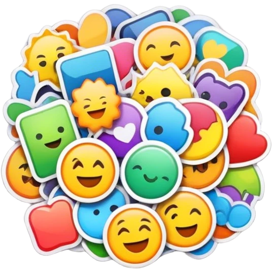 recyclage stikers  emoji
