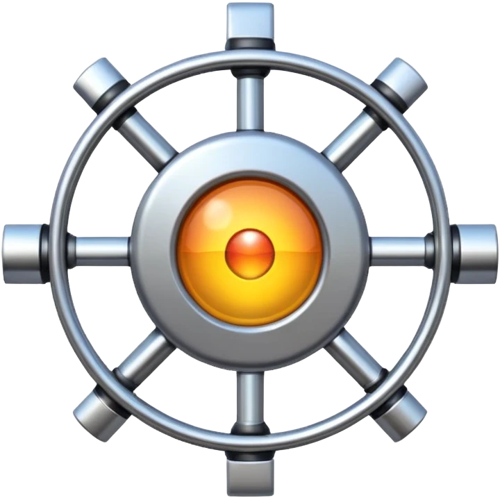 create a physics emoji which does not have any element of biology or chemistry in it. must contain hints of all the branches of physics emoji